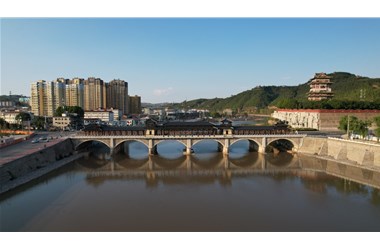 安泽沁河大桥金属古建工程圆满完工